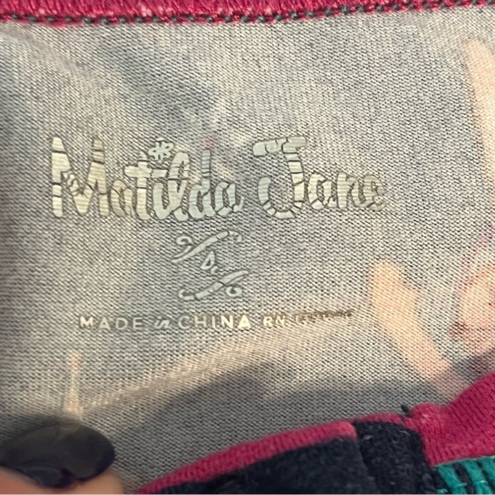 Matilda Jane Navy Pink Pajama Set with Playful Patterns winter ice skate size 4 - Picture 5 of 13